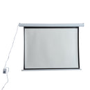 Schermo di Proiezione 84 Pollici Motorizzato Home Cinema Bianco 