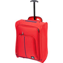 Trolley Cabina Morbido Bagaglio a Mano 35x20x50 cm con Maniglia Telescopica Rosso      