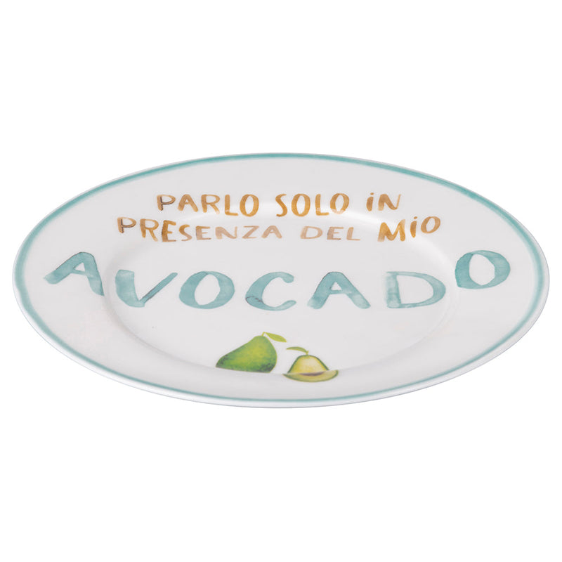 Set 6 Piattini Frutta Ø19x1,5 cm in New Bone China VdE Tivoli 1996 Le Travisate Bianco