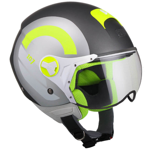 online Demi-Jet-Helm für Scooter CGM Taormina 107R Titan, undurchsichtiges geformtes Visier, verschiedene Größen