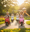 Piaggio Mini Vespa PX150 Elettrica 6V per Bambini Crema