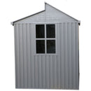 Casetta Box da Giardino 263,2x182,5x230,5 cm in Alluminio Grigio