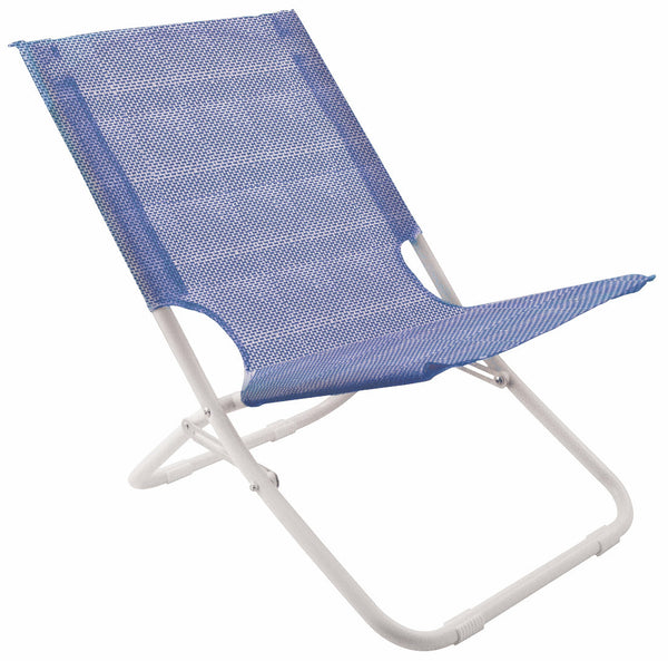 online Set mit 3 klappbaren Spiaggine-Strandstühlen aus Stahl Soriani Text Blue Melange