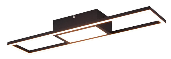 sconto Plafoniera da Interno a LED in Metallo Nero Opaco