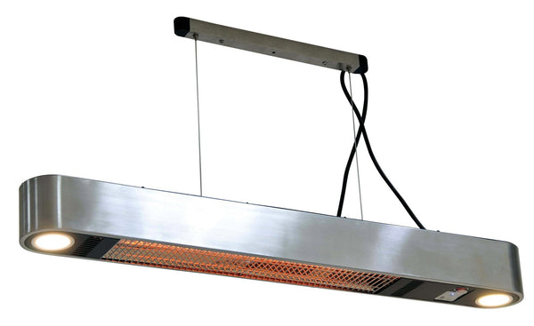 sconto Elektrische Deckenheizung für den Außenbereich 1500W Qlima PEC3015S Silber