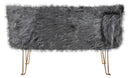 Divanetto 2 Posti 134x54x77 cm in Tessuto Imbottito