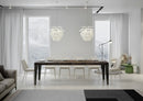  Tavolo Allungabile 160-420x90x77 cm Flame Premium Noce Telaio Antracite