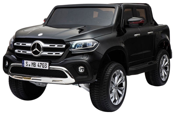 online Elektroauto für Kinder 2 Sitze 12V Mercedes X-Klasse Pick-up Schwarz