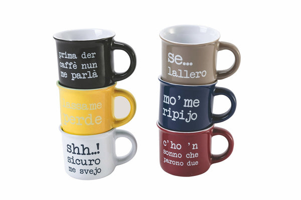 online Set 6 Kaffeetassen 90 ml aus Porzellan Villa d'Este Home Tivoli Spqr