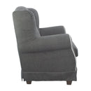 Poltrona da Camera 87x84x103 cm in Tessuto Nera