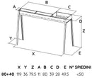 Cuoci Arrosticini a Carbone 120 cm con Barbecue Lisa Luxury Torino Grill 80+40