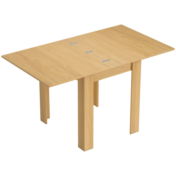 Tavolo da Pranzo Allungabile per 4-6 Persone 140x80x77,5 cm in Legno e Acciaio Color Legno acquista