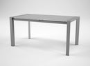 Tavolo da Pranzo Allungabile in Metallo e Top in Vetro 160/210x90x76cm TFT  Glass Grigio