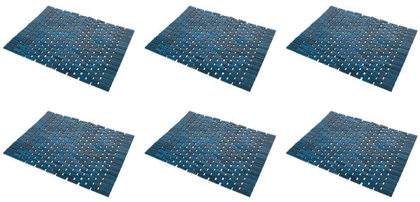 sconto Set 6 Bambus-Tischsets 33 x 45 x 0,7 cm Villa d'Este Home Tivoli Bamboo Blue
