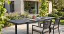 Tavolo Allungabile da Giardino 156/213x95x75 cm Pella in Ferro Antracite