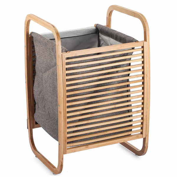 Cesto Biancheria Sporca in Bambu Sacco Tessuto Estraibile Portabiancheria Casa online
