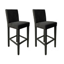 Set 2 Sgabelli 93x40x40 cm Edi Trinity 15 vellutino grigio