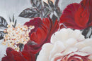 Dipinto su Tela Red Flower Square 90x3,7x90 cm in Legno di Pino e Canvas Multicolor