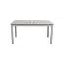 Tavolo Cuba Allungabile 150/210x90x75 h cm in Alluminio Tortora