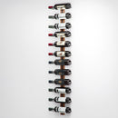 Cantinetta da Parete per 12 Bottiglie di Vino Stile Industriale 31,5x26,5x8,3 cm in Ferro Nero      