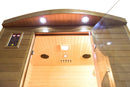 Sauna Finlandese ad Infrarossi 2 Posti 140x110 cm H200 in Legno di Abete Spectra 03R