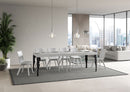 Tavolo Allungabile 90/246x90x77 cm Paxon Premium Bianco Frassino