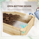 Letto per Orto con Divisorio 237x60x25 cm in Legno Naturale