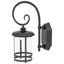 Lampada da Esterno con Pannello Solare 16,5x25,5x41 cm Impermeabile IP44 e Accensione Automatica Nero