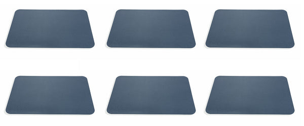 Set mit 6 PVC-Tischsets 45 x 30 x 0,2 cm Villa d'Este Home Tivoli Texas Blue online