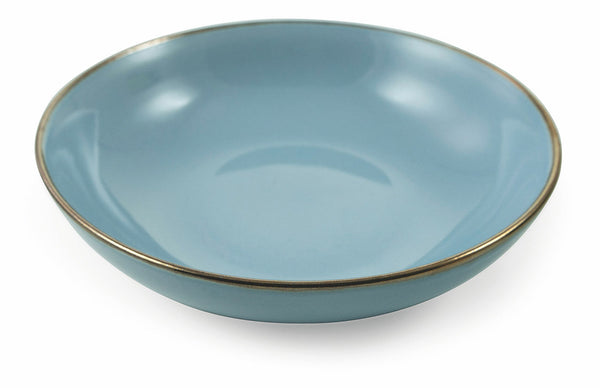 Set 6 tiefe Teller Ø20,5x5,3 cm aus Steingut Villa d'Este Home Tivoli Royal Light Azzurri sconto