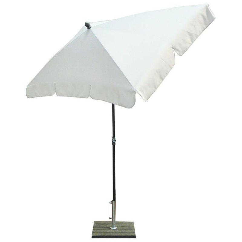 Ombrellone da Giardino 210x130 cm Palo Ø27 mm in Acciaio Maffei Novara Grigio