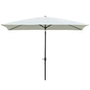 Ombrellone da Giardino 2x3 m Palo Ø38 mm in Alluminio e Poliestere Beige