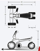 Moto Scooter a Pedali per Bambini Berg Toys GO2 Verde Acqua