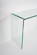 Consolle Fissa in Vetro H80x40x120cm Smalle Trasparente 