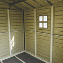 Casetta Box da Giardino 325x240x233 cm in PVC Avorio/Marrone