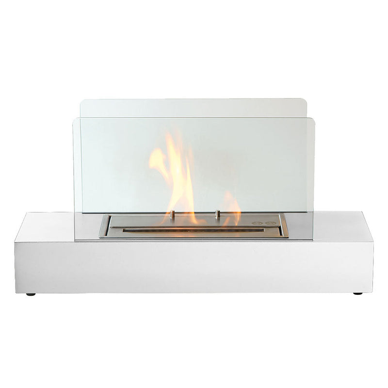 Camino a Bioetanolo da Tavolo 40x16,5x24 cm Karlsen Cremona Bianco