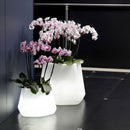 Vaso Luminoso da Giardino a LED 49x40x95 cm in Resina 5W Magnolia Bianco Caldo