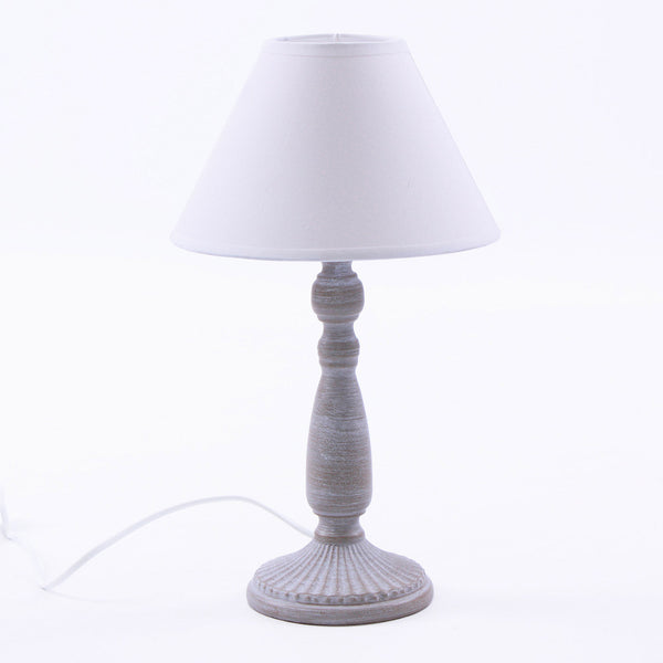 sconto Lampada da Tavolo Ø20xH34 cm in Metallo Grigio