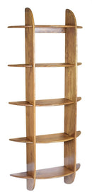 Mensola da Parete 5 Pezzi 70x22x160 cm in Legno di Mango Westwood Natural