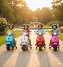 Piaggio Vespa GTS Elettrica 12V con Bauletto per Bambini Rossa