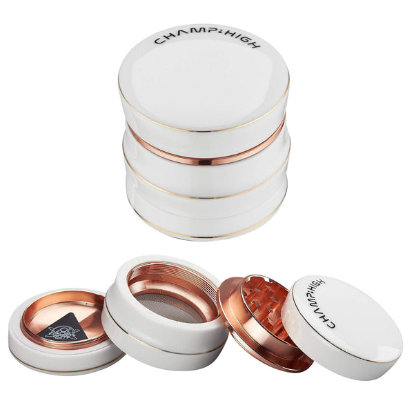 Grinder Ø63 mm 4 Ebenen für Gewürze, Kräuter und Tabak aus weißem Porzellan prezzo