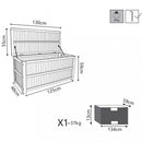 Baule 130x55x59 h cm in Legno Marrone