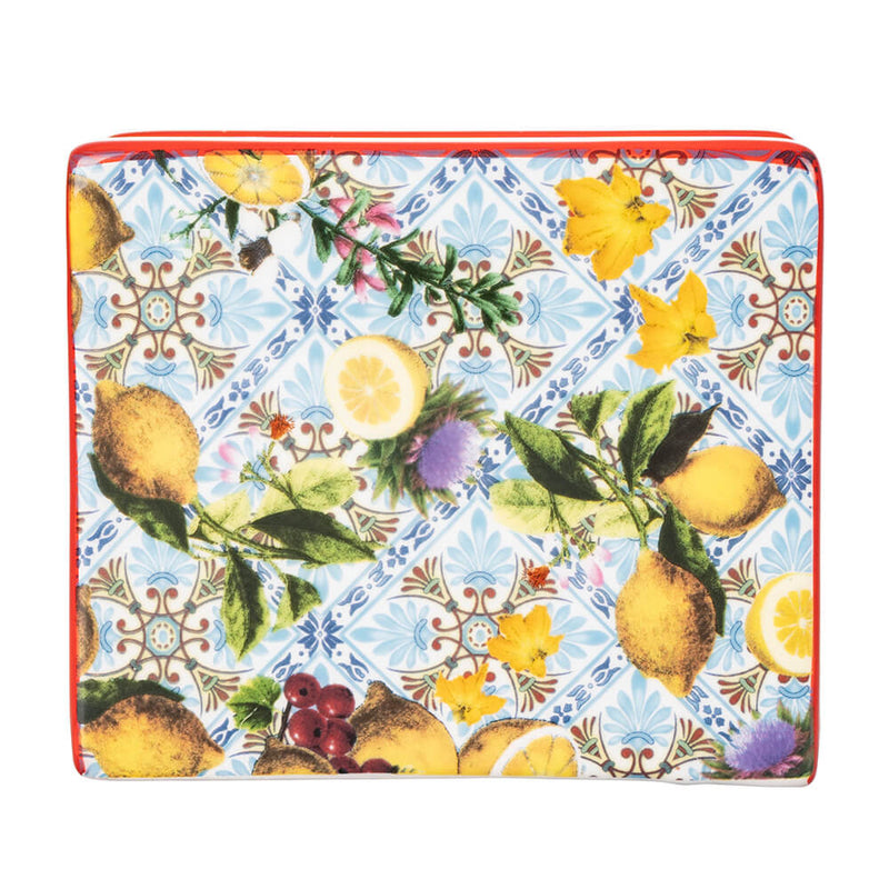 Porta Spugnetta 10x4,5x8,7 cm  in Ceramica VdE Tivoli 1996 Italian Beauty