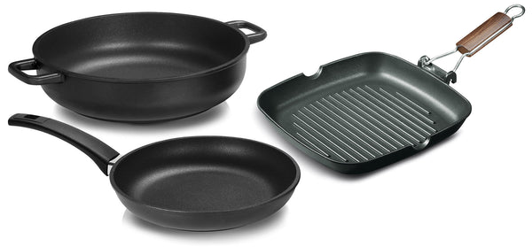 acquista Olympia Supreme 3-teiliges Kochgeschirr-Set aus druckgegossenem Aluminium mit Antihaftbeschichtung