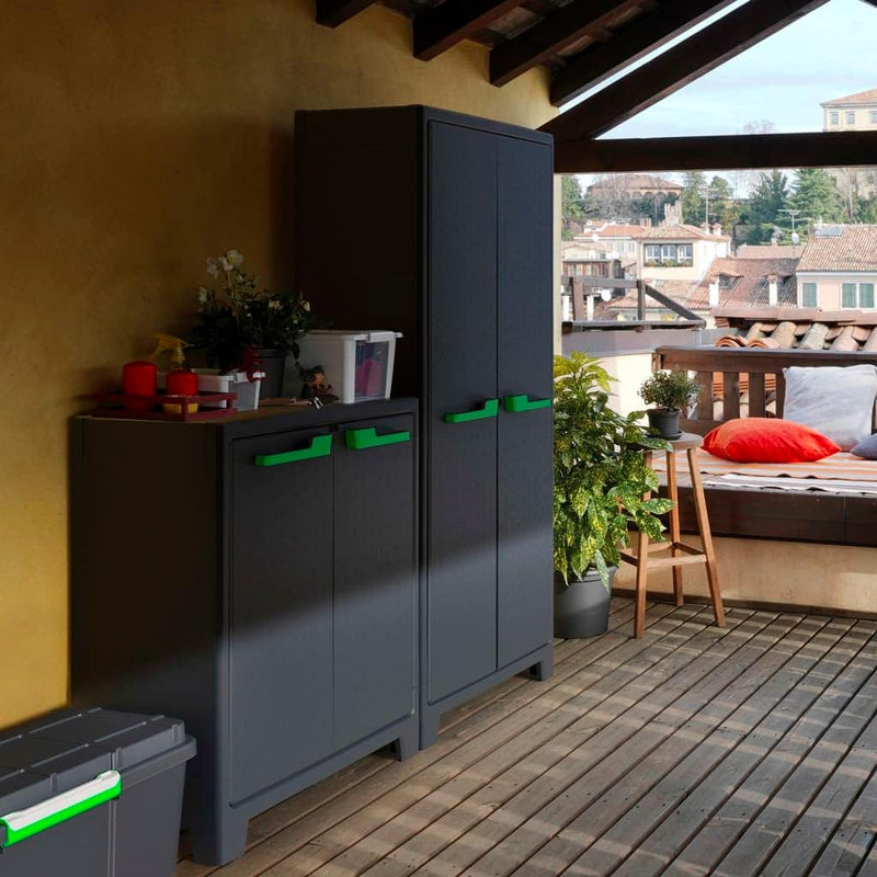 Armadio 4 Ripiani 80x44x182 cm Keter Moby Alto XL Antracite