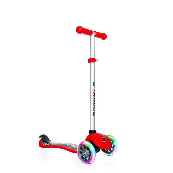 Roller mit 3 LED-Rädern 3 Höhen max. 50 kg Globber FIRST Fantasy leuchtet Racing Red online