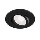 Faretto da incasso Downlight in Alluminio Atom Nero
