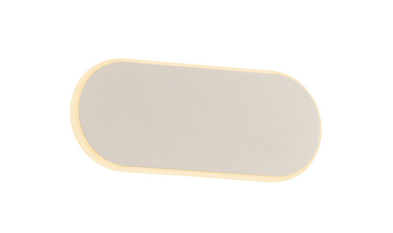 Applique da Interno a LED in Metallo Bianco Opaco