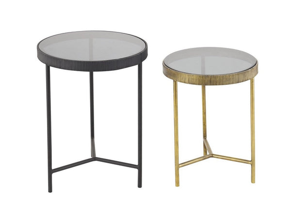 prezzo Set 2 Tavolini Rotondi Yamir Alto