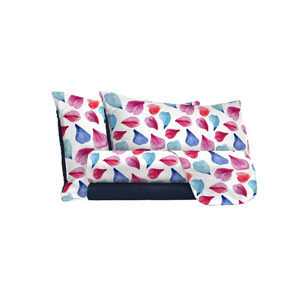 Bettlaken-Set mit Druck oben und unten und Petali-Kissenbezügen online